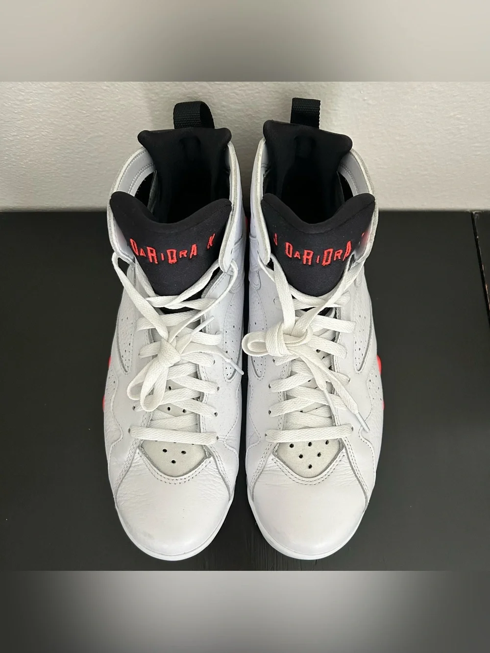 Nike Air Jordan VII 7 Retro White Infrared Crimson Red Black CU9307160 Mens 10.5